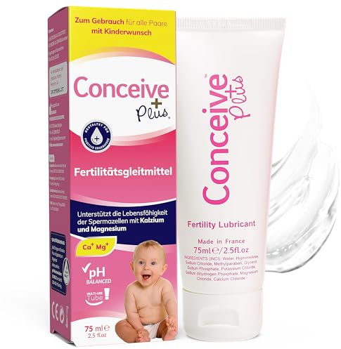 Conceive Plus Lubrifiant de Fertilité pour les Couples Essayant de Concevoir en Gel à Base d'eau Avec Magnésium et Calcium pH équilibré Gel Lubrifiant Sexuel pour Couple - 75 ml / 2,5 Fl Oz
