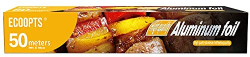 Aluminum Foil Roll 30CM×50M Long Heavy Duty Aluminum Foil Wrap for Grilling,Baking, Roasting, Catering with Nonstick Trait
