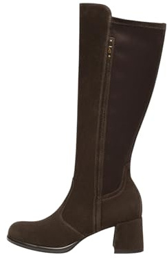 Nero Giardini I514312D Stivali Donna in Suede E Materiale Tecnico - Testa di Moro 38 EU