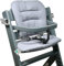LaLoona Sitzauflage/Hochstuhl Kissen für Safety 1st / Bebeconfort Timba - 2 teiliges Sitzkissen/Sitzpolster, OEKO-TEX Standard 100 geprüft, hautfreundlich und maschinenwaschbar - Grau