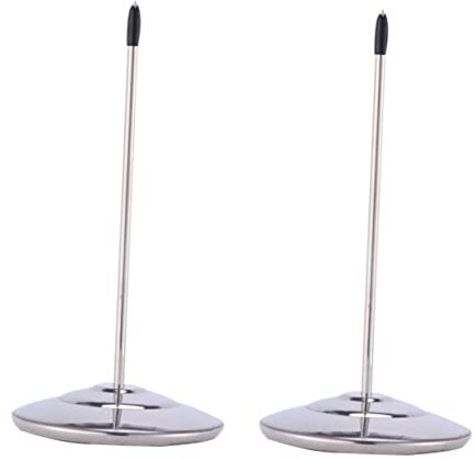 Operitacx 2stücke Teiliger Gerader Stab Papierhalter Mit Spike-stick Geldscheingabel Schreibtisch-organizer Für Küche Büro Besprechungsraum Dekoration