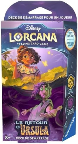 Ravensburger Disney Lorcana TCG El Regreso de Ursula Juego de Cartas coleccionables JCC Deck de Inicio ámbar y Amatista