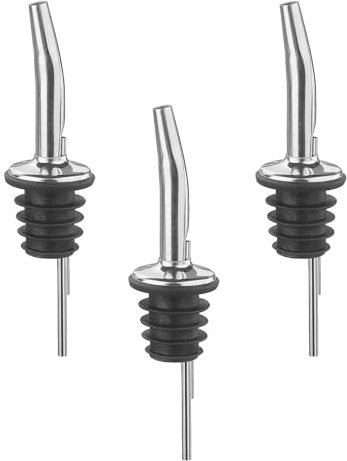 3 Pcs Speed pourers, Bottle pourers for Spirits, Stainless Steel Liquor Pourers, for Drinks Liquor Cocktail Bar Home Syrup Vinegar