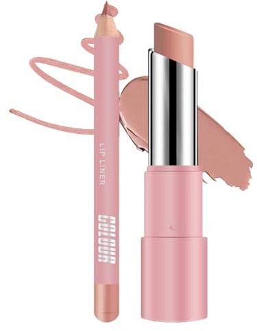 Kit Labbra e Rossetto - Set Labbra E Tinta Labbra Idratante | Kit Trucco Idratante A Lunga Durata Effetto Vellutato Cosmetici Modellanti Per Ragazze