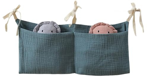 Borsa per lettino per bambini di stoccaggio - Organizzatore sospeso, design compatto | Accessori per bambini utensili pannolini libri giocattolo per una comoda conservazione in camera da letto con esc
