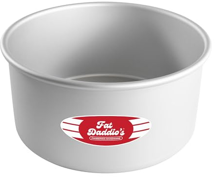 Fat Daddio's PRD-84 Anodized Aluminum Round Cake Pan, 8 x 4 inch