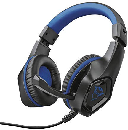 Trust Gaming GXT 404B Rana Casque Gamer PS4 avec Micro pour PlayStation 4, Jack 3.5mm - Bleu