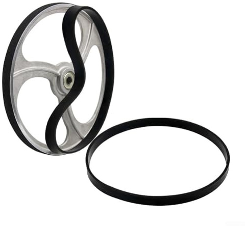 Lot de 2 bandes en caoutchouc pour scie à ruban pour travail du bois, pour scie à ruban, roue de défilement en caoutchouc pour travail du bois, 20,3 à 35,6 cm (pour 25,4 cm)
