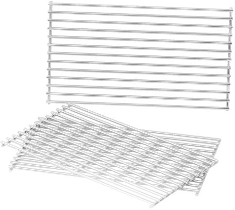 COGRICHBF Edelstahl Grillrost für Burnhard Big FRED 4-Brenner, Burnhard FRED Jr Gasgrill, Spülmaschinenfest, 41.5 x 47cm Grill Rost Ersatzteile für Meinen Fred jr, 3 Stück