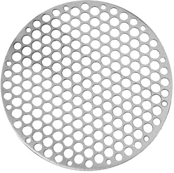 MKLHAVB Parrilla Barbacoa Parrilla de Acero Inoxidable Redonda for Barbacoa, Rejilla for Asar Tocino, Accesorios de Hierro for Barbacoa, Rejilla Antiadherente Rejilla Parrilla(28CM)