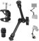TARION Magic Arm Support pour Appareil Photo : trépied à Pince pour Appareil Photo avec Super Pince, Bras articulé Flexible pour Appareil Photo, Table, Pince de Studio avec Filetage 1/4, 3/8 et