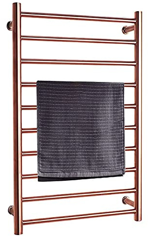 OZBMA Towel Warmer/Towel Warmer, 5 Bars 304 Stainless Steel Electric Heated Towel Rack, Wall Mount Heated Towel Rail Radiator, for Bathroom,Pools,Kitchen,Gyms,Plug in, Hardwired (Plug in)
