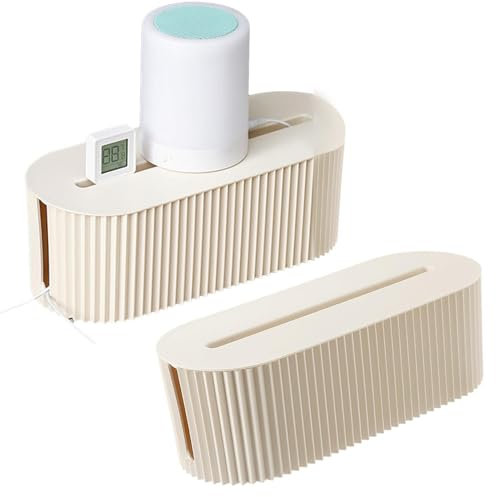 Boîte De Rangement De Câbles - 1/2 Pièces Étuis De Rangement Pour Câbles | Cache Cordon Flexible Et Boîte De Gestion | Cache D'extension De Stockage De Fil Pour Cacher L'adaptateur De Chargeur