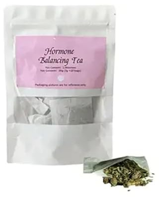pistro Té de equilibrio hormonal para mujer, té orgánico natural de hojas sueltas para el bienestar de las mujeres, té de hoja de frambuesa roja (1 unidad/35 g)