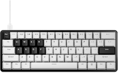 Pulsar Gaming Gears PCMK3HE Gaming Keyboard, 60%, ANSI, White