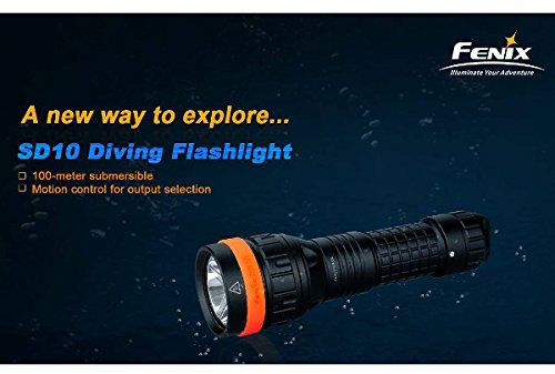 Fenix SD10 Cree XM - L2 930 lumen LED torcia subacquea 1 * 18650
