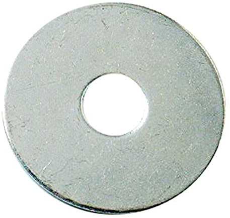 Merriway BH06103, Set mit 25 Stück Penny Repair Kotflügel-Unterlegscheibe, 19 mm Durchmesser großes Loch, Silber, Dia. x 5 mm Hole