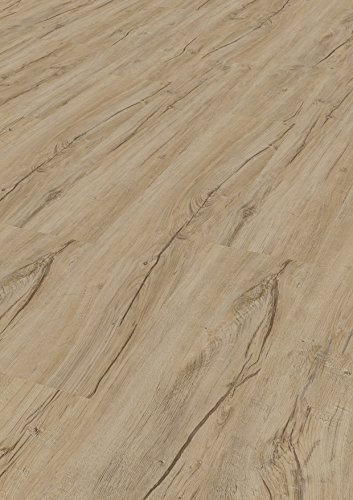 TEPCOR® Vinylboden Klick RIGID (Rustico) | Premium Vinylbodenbelag mit Klicksystem | 4,5 mm Stark - 0,30 mm Nutzschicht | 1 Paket - 2,61 m² | Wasserfest | Holzoptik