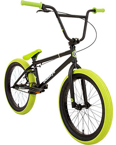 Bullseye Projekt 501 BMX 20 Zoll Park Freestyle Bike Fahrrad (Schwarz/Grün)