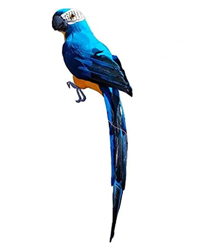 Ruluti 1pc Simulation Parrot Fake Parrot Artificial Bird for Modern Home Garden Zoo Ornament Decoration Colorful