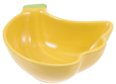 balacoo Ceramic Hamster Feeding Bowl Cartoon Small Animal Food Dispenser Pet Feeder Water Dish for Guinea Pig Gerbil Bunny Hedgehog Chinchilla 4.13X3.93X1.65In
