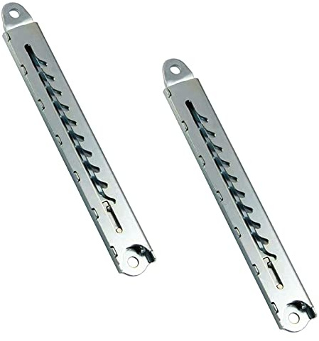Gedotec Ferrure de Lit à Rabat Rastomat | Lot de 2 | Support de Levage en Métal Galvanisé | Réglable sur 10 Positions | Ferrure de réglage pour la tête et Le Pied de lit - 360 kg