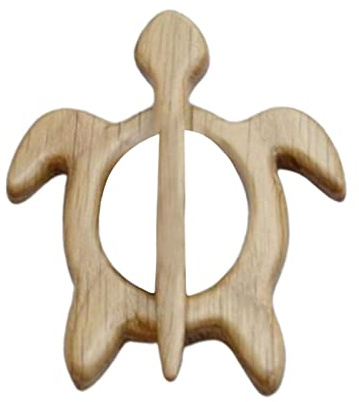 Niktule Broche en bois – Broche avec motif animal en bois, broches pour femme, broche amusante pour châle, écharpe, fermoir à boucle, badge de dessin animé, cadeau de Saint-Valentin