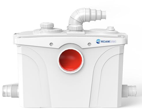 700W Macerator Pump for Macecrating Toilet Sewerage Sump Pump for Basemnet Room Toilet Upflush Waste Water Marine Toilet Disposal Laundry Sink Shower