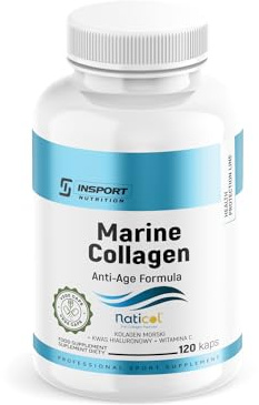 Collagène Marin Naticol® 1800 mg + Acide Hyaluronique + Vitamine C – 120 Gélules | Formule Premium Beauté & Vitalité – Insport Nutrition