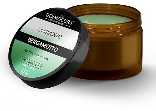 Dermocura Extreme Bräunungssalbe Schnellbräunungscreme, Bräunungsaktivator für den Körper mit Bergamotte - Starke und langanhaltende Bräunungscreme für den Körper 150 ml