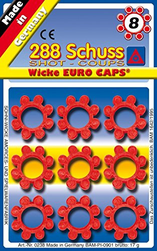 Schrödel 8020238 Spielzeug-Munition für 8-Schuss Spielzeugpistolen, 288 Schuss, Einheitsgröße