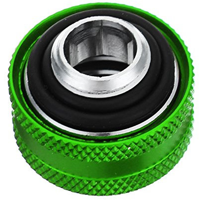 Tutoy Raccordi A Compressione Tubo Rigido G1/4, Raccordi in Tubo Rigido da 16Mm per Pc Raffreddamento Ad Acqua-Verde
