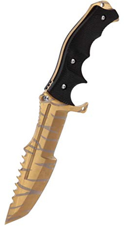 ARI Knives CSGO Huntsman Knife - Tiger Tooth Mini - Trainer CSGO Knife Skin Counter-Strike Trainingsmesser Übungsmesser Jagdmesser