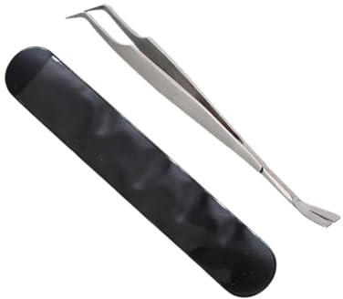 JHIALG Herramienta 2 en 1 para eliminar garrapatas de perro y eliminación eficiente de acero inoxidable para eliminar garrapatas de parásitos, pinzas E8C3 para piojos F