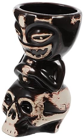 SHOWERORO Tasse Tiki Créative Céramique Mug à Cocktail Hawaïen Décoratif Pour Bar Fête Et Événements Spéciaux