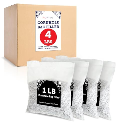 Play Platoon Harz-Pellets Cornhole Bag Filler – Kunststoff-Pellets für Sitzsäcke oder Schießfüller für Schießruhe – einzeln verpackt, 0,5 kg Kunststoff-Mais-Alternative Sandsackfüller