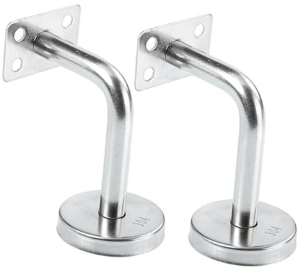 UKCOCO 2pezzi Supporti Per Corrimano Da Muro Inossidabile Staffe Resistenti Per Ringhiere e Scale Facili Da Installare Per Casa Ufficio e Hotel