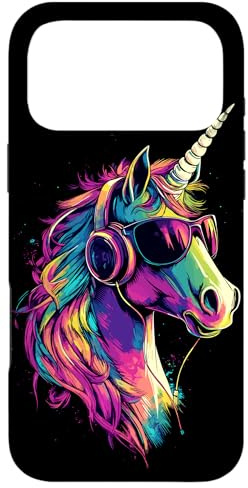 Licorne Coloré Arc-en-Ciel Cavalière Chevaux Équitation Coque pour iPhone 17 Pro Max