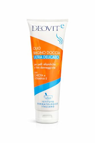 DEOVITe - Olio Bagno Doccia Ultra Delicato 250 ml - Detergente post-abbronzatura - nutre e mantiene l'abbronzatura più a lungo