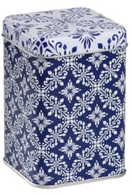 TEA SHOP - Lata Azulejo Portugués 100g - Para Conservar el Té Inspirada en Azulejos Portugueses - Accesorios para té o infusiones