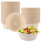 CYEER 150 Cuencos Desechables de 500 ml, Biodegradables, de Cartón para Sopa, Platos Soperos para Fiestas, Bodas, Picnics