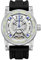 FEICE Skelett Automatik Analog Herrenuhr mit Silikonarmband Schwarz aus Edelstahl Ø44 mm FM501
