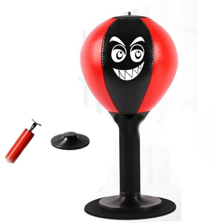 Benyong Büro Punchingball Funpunch Rage Bag Desktop Boxsack Mit Starken Saugnäpfen Punchball Tisch Mini Boxball Instant Punch Den Schreibtisch Mit Saugnapf Stress (2)