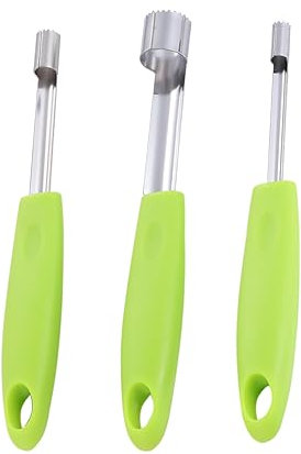 LALADEFIEE Teiliges Edelstahl Obstentkerner Mit Kleinem Mittlerem Und Großem Kernentferner Schnelles Entfernen Von Dattelkernen Und Anderen Fruchtkernen Praktisches Küchen Gadget Für Einfache