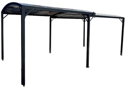 LECO-Pergola Jotta 4.0 – ausziehbare Pergola 5,38 x 3 m mit Polycarbonat-Dach – anthrazit