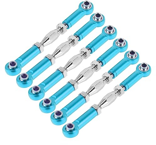 SOIMISS 6Pcs Aluminum Turnbuckle Rod Linkage for Rc Redcat Hsp Racing Hpi Truck Buggy Upgrade Parts Blue Cnc Machined Accessory