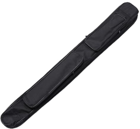 Kinesiskt kung fu svärd Taichi Svärdbärväska Dubbelskiktad Vattentät Oxford Canvas Axelrem for 2 Svärd Svart och Röd 105cm/110cm(Black,110cm)