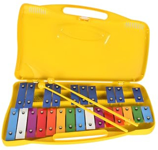 Metalofono per appunti con piastre di ferro colorate, strumento musicale a percussione sicuro e durevole per giocattolo educativo per sviluppare ritmo e creatività