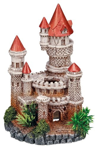 Nobby Aqua Ornaments Schloss mit Pflanzen, 12 x 10,5 x 18 cm, 1 Stück