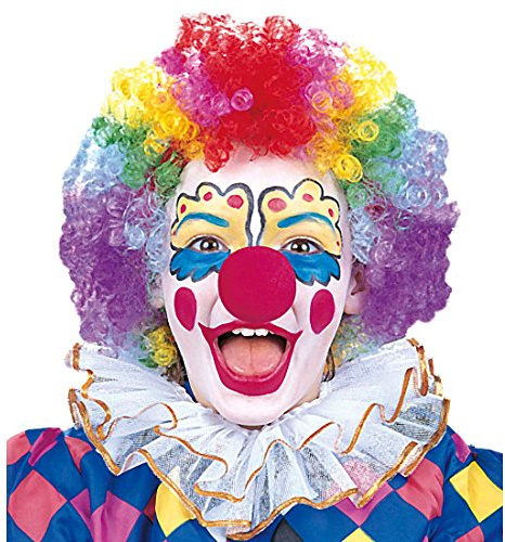 NET TOYS Kinder Clown Perücke Bunte Clownperücke bunt Clowns Perücke Clownsperücke Bunte Faschingsperücke Kinderperücke